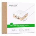 Bộ chuyển đổi USB type C sang VGA cùng Hub USB 1 cổng 3.0 và 2 cổng 2.0 hỗ trợ cổng sạc Macbook USB - C UGREEN US183 30442