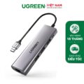 Bộ chuyển USB 3.0 sang LAN, 3*USB 3.0 UGREEN 60812 - Tốc độ mạng 1Gbps, tốc độ truyền dữ liệu 5Gbps
