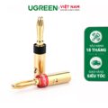 Bộ giắc cắm hình bắp chuối cho dây LOA/AMPLY mạ vàng 24k UGREEN 30513