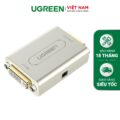 Bộ khuyếch đại + nối dài DVI-I 24+5 1080P độ phân giải cao vỏ hợp kim đầu mạ vàng UGREEN 40266 (màu bạc)