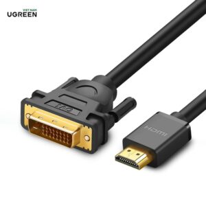Cáp HDMI sang DVI-D 24+1 dây tròn và dây dẹt dài 1-15M UGREEN HD106