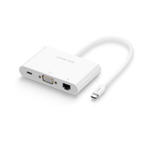 Bộ Chuyển Đổi USB Type C sang VGA, LAN và USB UGREEN 30439