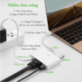 Bộ Chuyển Đổi USB Type C sang VGA, LAN và USB UGREEN 30439