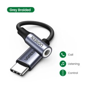 Cáp chuyển đổi Type C sang 3.5mm có chip DAC UGREEN AV161