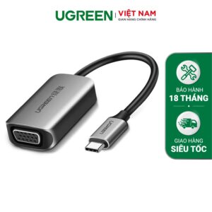 Cáp chuyển Type C sang VGA Full HD UGREEN CM160