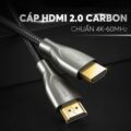 Cáp HDMI 2.0 UGREEN HD131 Dây Carbon chuẩn 4K/60Hz dài từ 1-5m