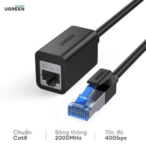 Cáp mạng Cat8 nối dài RJ45 UGREEN 40497 - Hỗ trợ băng thông 40Gbps