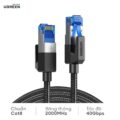 Cáp mạng Cat8 UGREEN NW153 - Chuẩn BASE-T 40Gbps - Đầu đúc sẵn, vỏ bện nylon