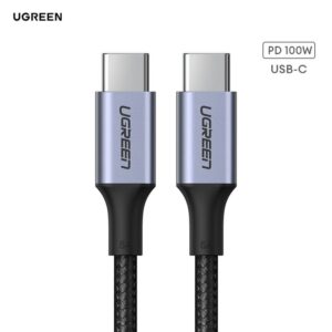 Cáp sạc nhanh 2 đầu Type C sạc nhanh PD100W UGREEN US316
