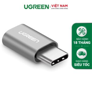 Đầu chuyển Micro USB cái sang USB-Type C  UGREEN US189