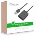 Đầu đọc thẻ UGREEN CR127 hỗ trợ thẻ TF và SD đầu vào USB 3.0