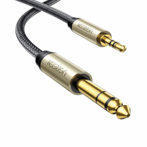 Dây âm thanh 3.5mm đực sang 6.5mm mạ vàng 24k cao cấp UGREEN AV127