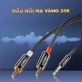 Dây cáp Audio 3.5mm ra 2 đầu RCA (Hoa sen) dài 5M UGREEN AV116 10591
