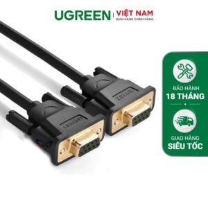 Dây cáp COM RS-232 đực sang đực dài 2-5M UGREEN DB101