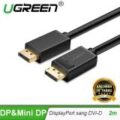 Dây cáp DisplayPort đực sang DVI-D (24+1) đực hỗ trợ 1920x1200 dài 1-8M UGREEN DP103
