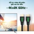 Dây cáp HDMI 2.0 4K/60Hz UGREEN HD116 thuần đồng khử Oxy hóa, dài 0.5m 1m 2m 3m - Tương thícmartTV, đầu DVD, Set top box, máy chiếuh với S