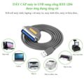 Dây cáp máy in USB sang IEEE1284 Parallel dài 1-2m UGREEN CR124