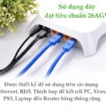Dây cáp mạng Cat6 UGREEN NW102 cáp tròn màu xanh