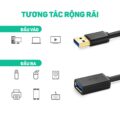 UGREEN US129 Cáp nối dài USB 3.0, Tương Thích Rộng, Chống Gỉ, Đầu Mạ Vàng