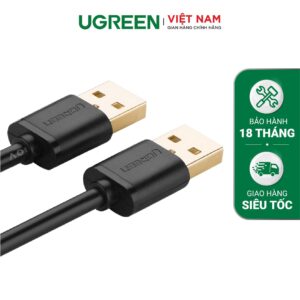 Dây cáp truyền dữ liệu 2 đầu USB 2.0 dài 0.25-3M UGREEN US102