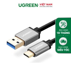 Dây USB 3.0 đầu đực sang USB type C đầu đực chính hãng UGREEN US187