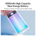 Quạt cầm tay mini Jisulife Life 4 Pin 17 giờ 5000mAh