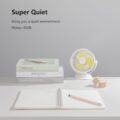 Quạt usb kẹp bàn mini cao cấp Jisulife FA29A pin 4000mAh
