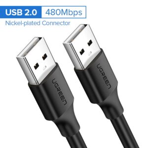 UGREEN USB 2.0 A Male to A Male Cable 0.5m (Black)