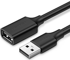 UGREEN USB 2.0 A Male to A Female Cable 1m (Black)