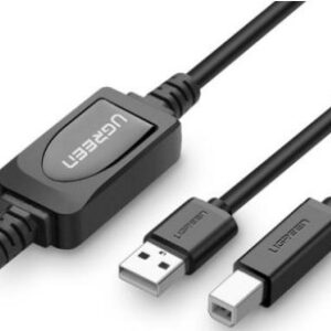 UGREEN USB 2.0 A Male to B Male Active Printer Cable 10m (Black)