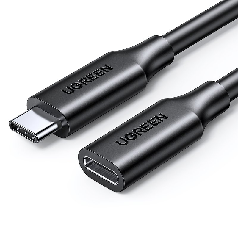 UGREEN USB-C/M to USB-C/F Gen2 5A Extension Cable 1m (Black)