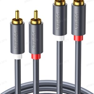 UGREEN 2RCA Male to 2RCA Male Cable 1.5m (Black)