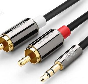 UGREEN 3.5mm Male to 2RCA Male Cable 1.5m (Black)