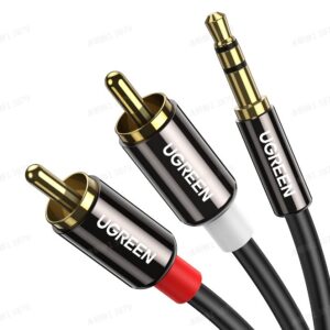 UGREEN 3.5mm Male to 2RCA Male Cable 5m (Black)