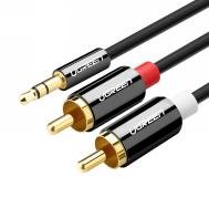 UGREEN 3.5mm Male to 2RCA Male Cable 1m (Black)