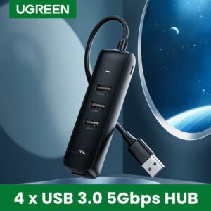 UGREEN USB 3.0 4-Port Hub 0.25m (Black)