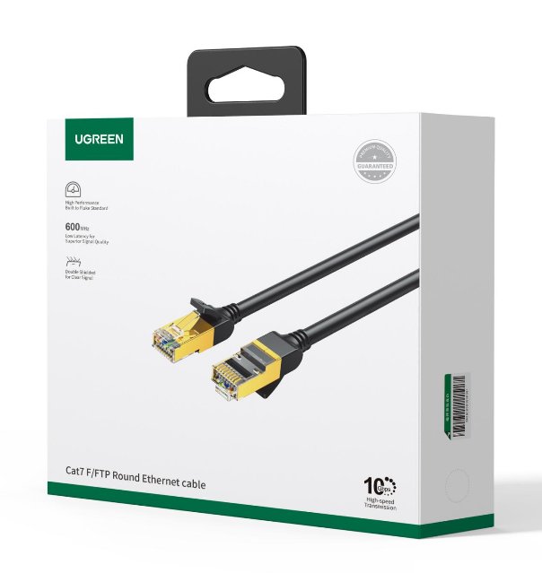 UGREEN Cat 7 F/FTP Lan Cable 0.5m (Black) - Ảnh 16