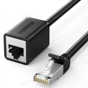 UGREEN Cat 6 F/UTP Ethernet RJ45 Extension Male/Female Patch Cords 3m (Black)