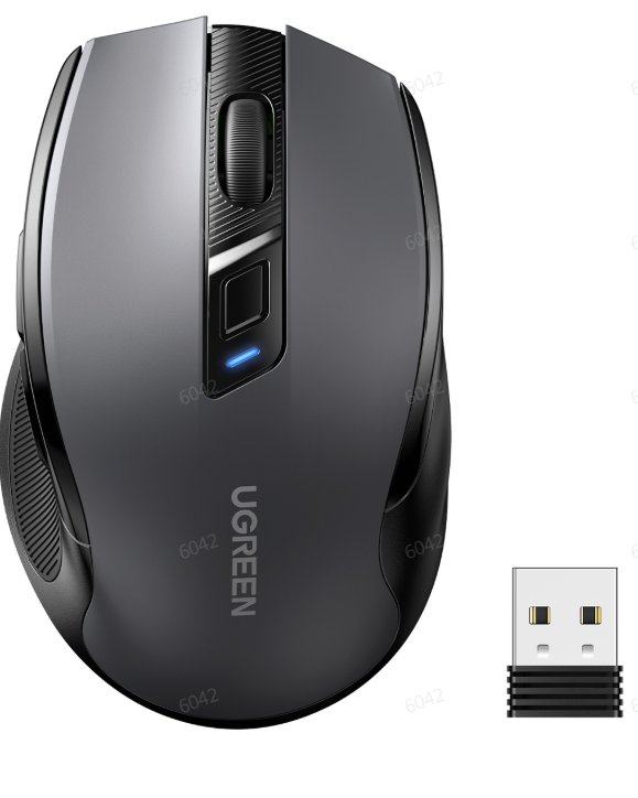UGREEN Ergonomic Wireless Mouse (Blue) - Ảnh 19