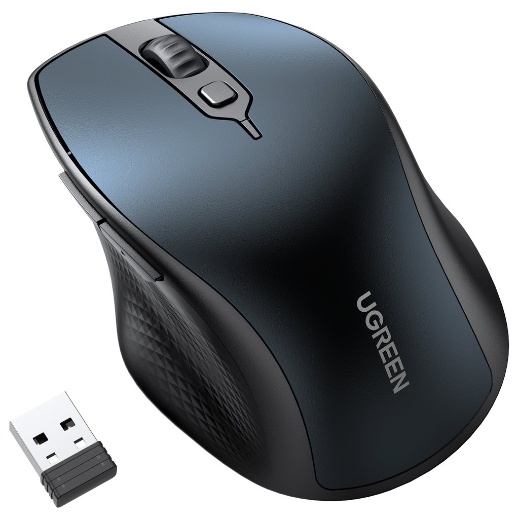 UGREEN Ergonomic Wireless Mouse (Blue)