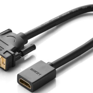 UGREEN DVI Male to HDMI Female Adapter Cable 22cm (Black)