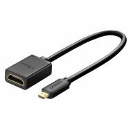 UGREEN Micro HDMI Male to HDMI Female Adapter Cable 22cm(Black)