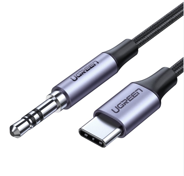 UGREEN USB-C Male to 3.5mm Male Audio Cable with Chip 1m