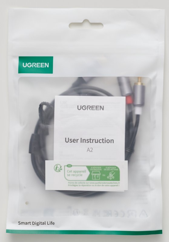 UGREEN USB-C Male to 2*RCA Male Audio Cable with Chip 1.5m - Ảnh 2