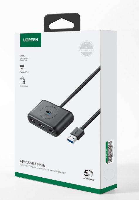 UGREEN USB 3.0 Hub 0.5m (Black) - Ảnh 2