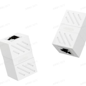UGREEN RJ45 Network Keystone Jack Inline Coupler Female to Female 1pcs (White)