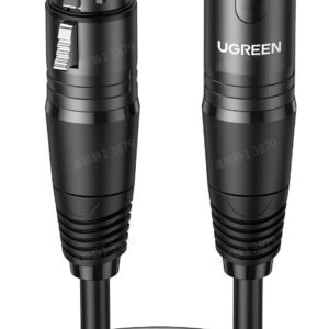 UGREEN Cannon Male to Female Microphone Extension Audio Cable 10m (Black)