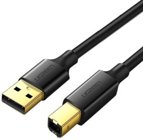 UGREEN USB 2.0 AM to BM Print Cable 1m (Black)