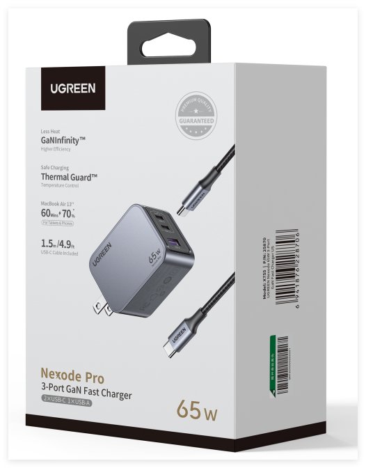 UGREEN Nexode Pro 65W 3-Port GaN Fast Charger Set US - Ảnh 2