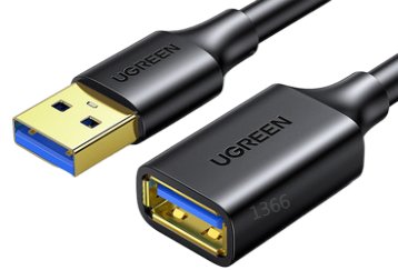 UGREEN USB 3.0 Extension Cable 0.5m (Black) - Ảnh 5